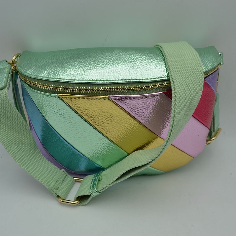 Metallic Rainbow Colored Crossbody/Belt Bag