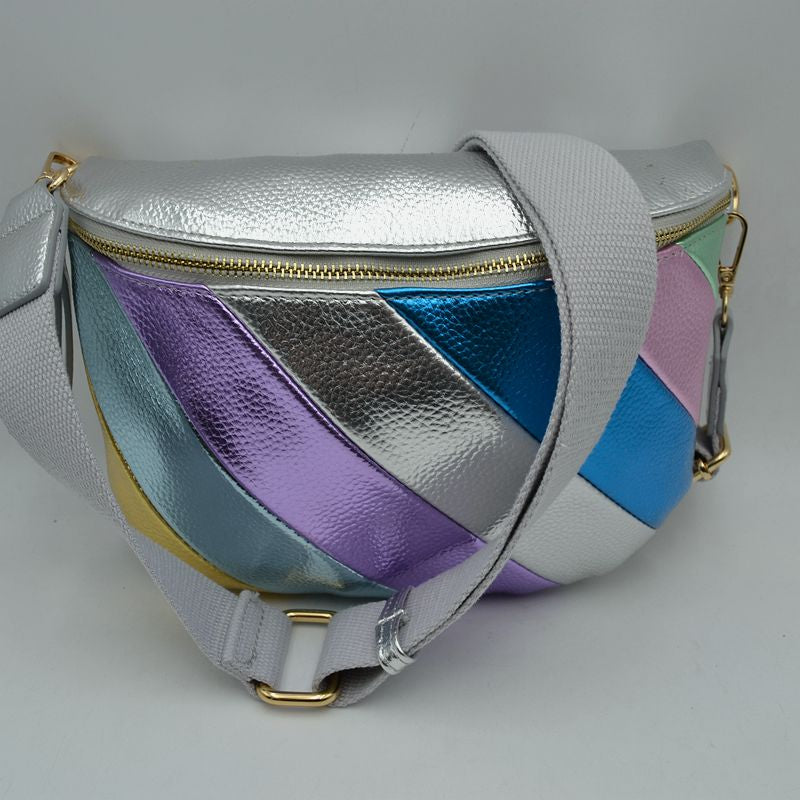Metallic Rainbow Colored Crossbody/Belt Bag