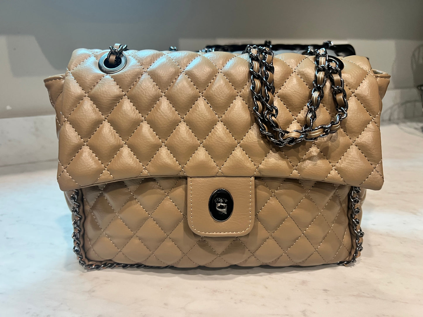 Chain Quilted Crossbody