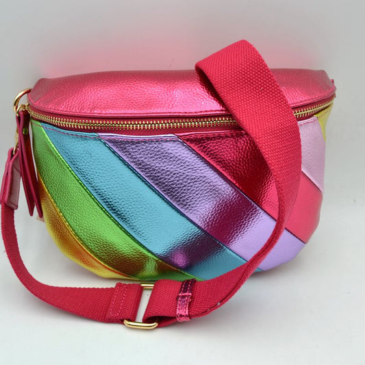 Metallic Rainbow Colored Crossbody/Belt Bag