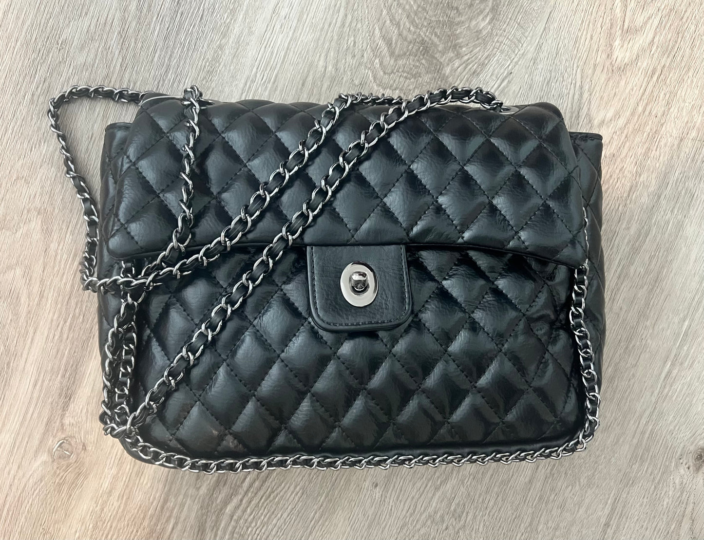 Chain Quilted Crossbody