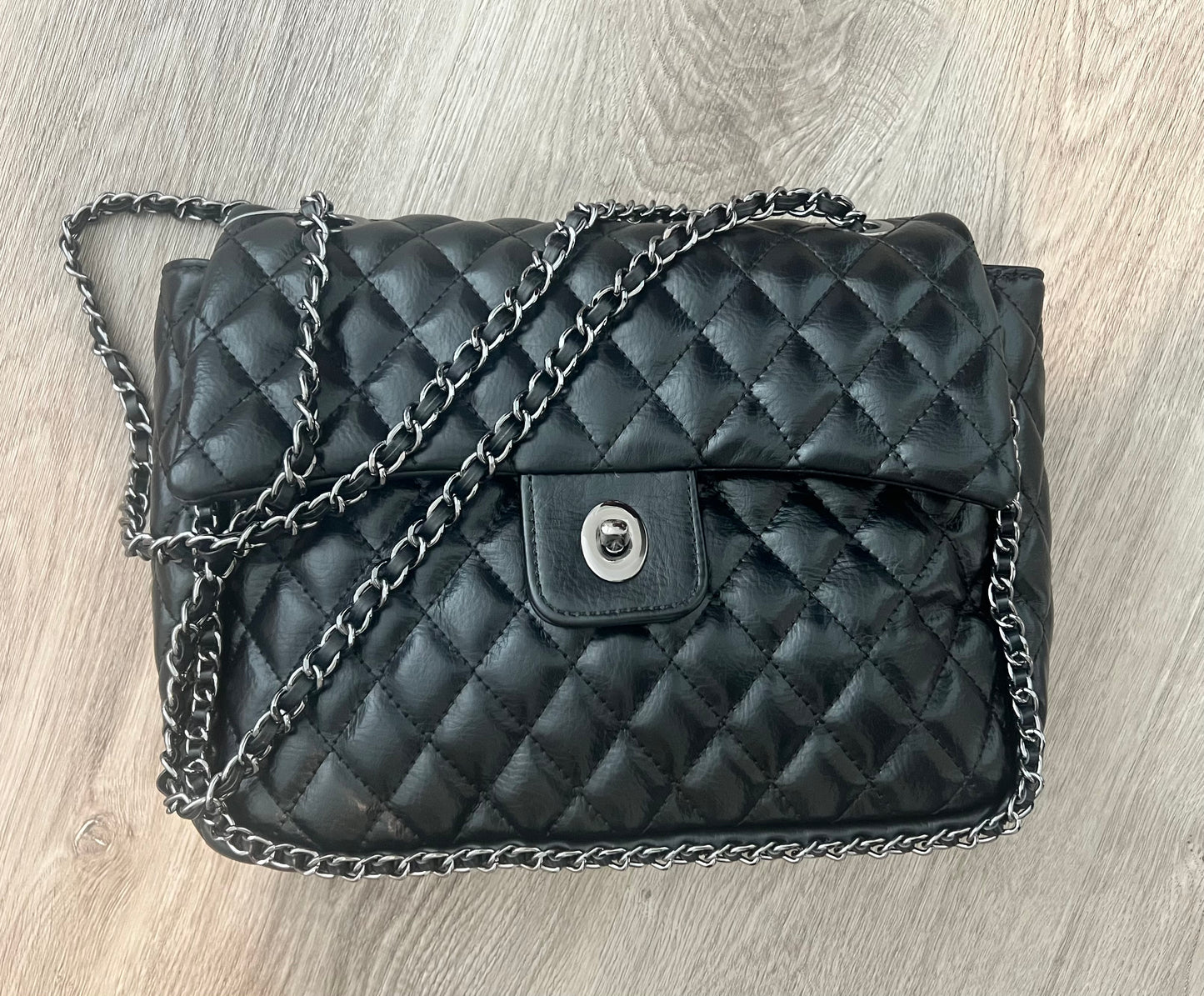 Chain Quilted Crossbody