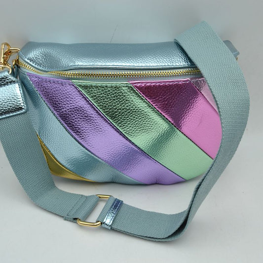 Metallic Rainbow Colored Crossbody/Belt Bag