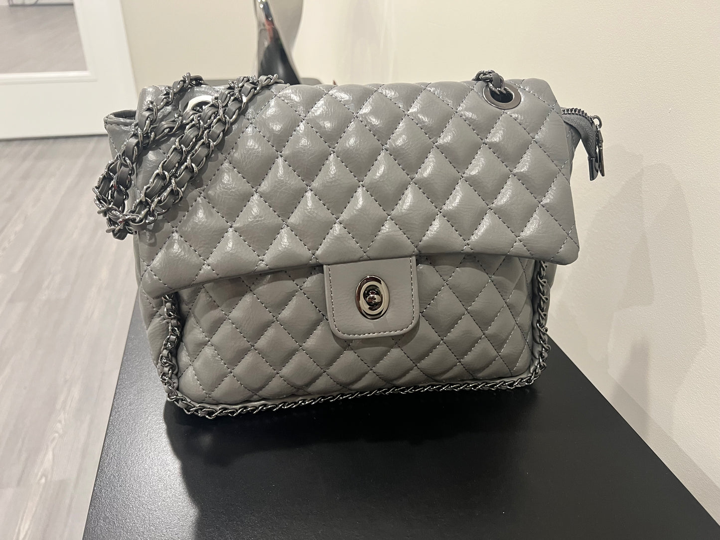 Chain Quilted Crossbody