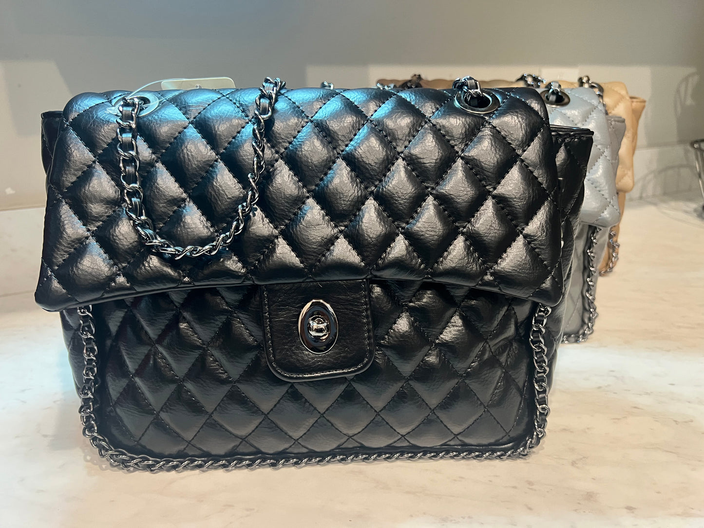 Chain Quilted Crossbody